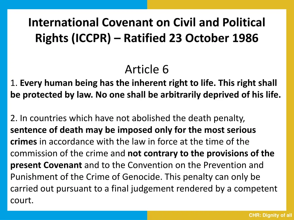 international covenant on civil and political