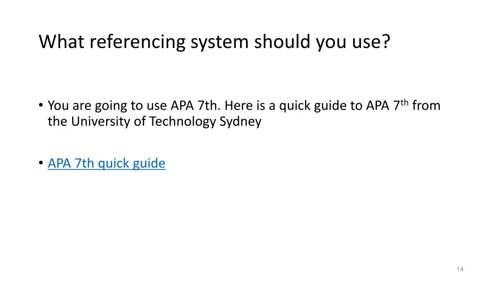 what referencing system should you use