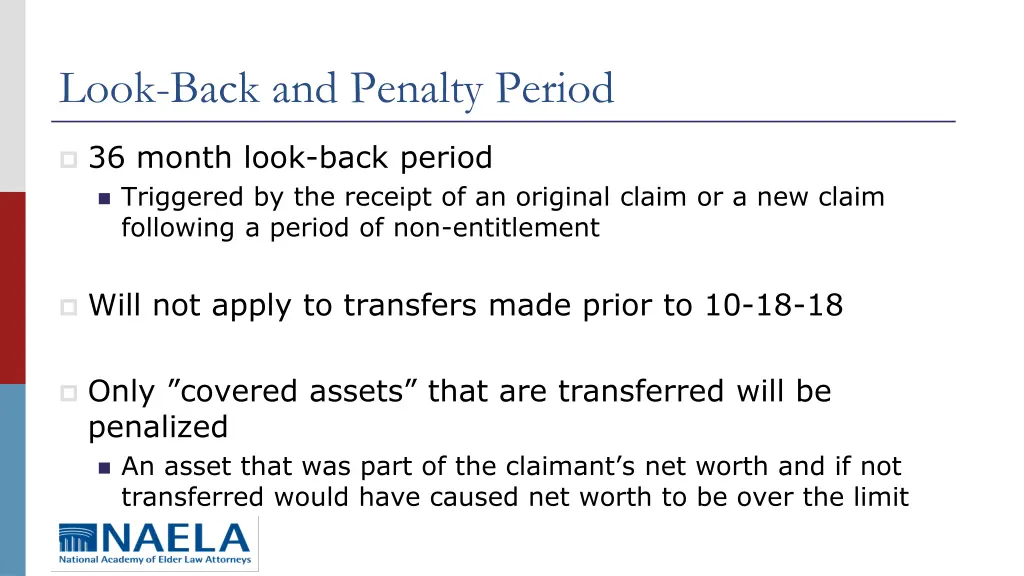 look back and penalty period