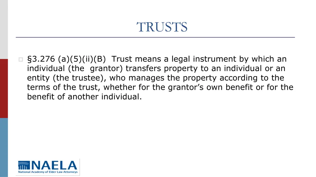 trusts