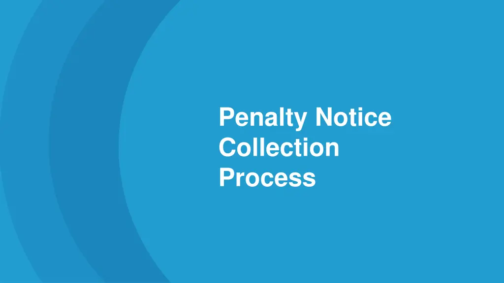 penalty notice collection