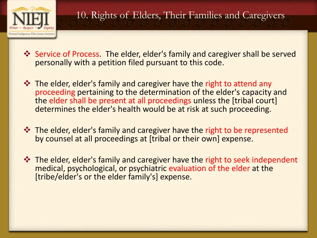 10 rights of elders their families and caregivers 1