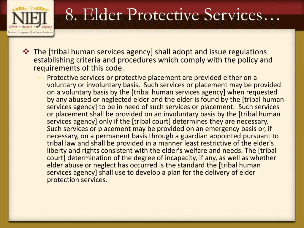 8 elder protective services