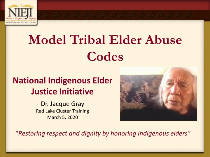 model tribal elder abuse codes