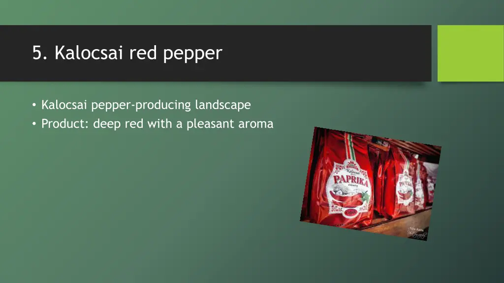 5 kalocsai red pepper