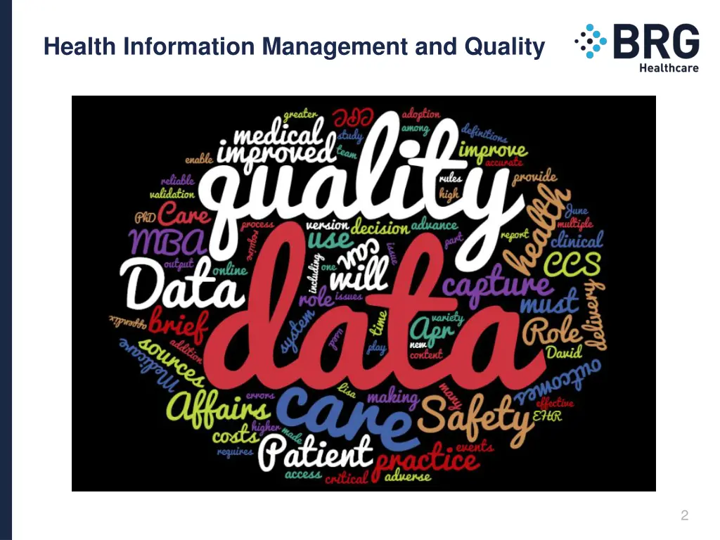 health information management and quality