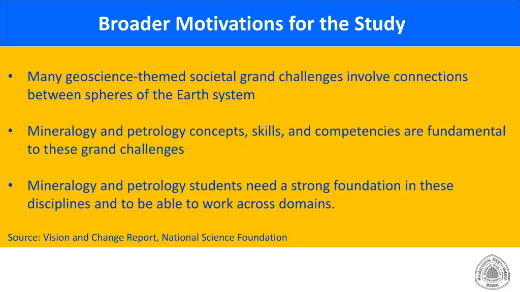 broader motivations for the study