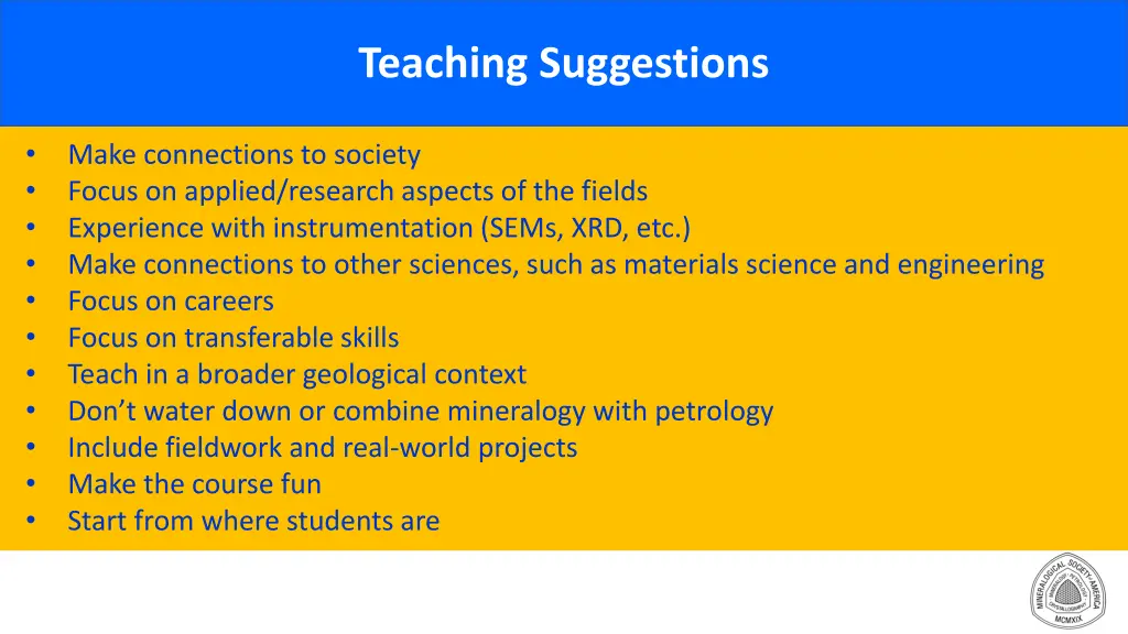 teaching suggestions