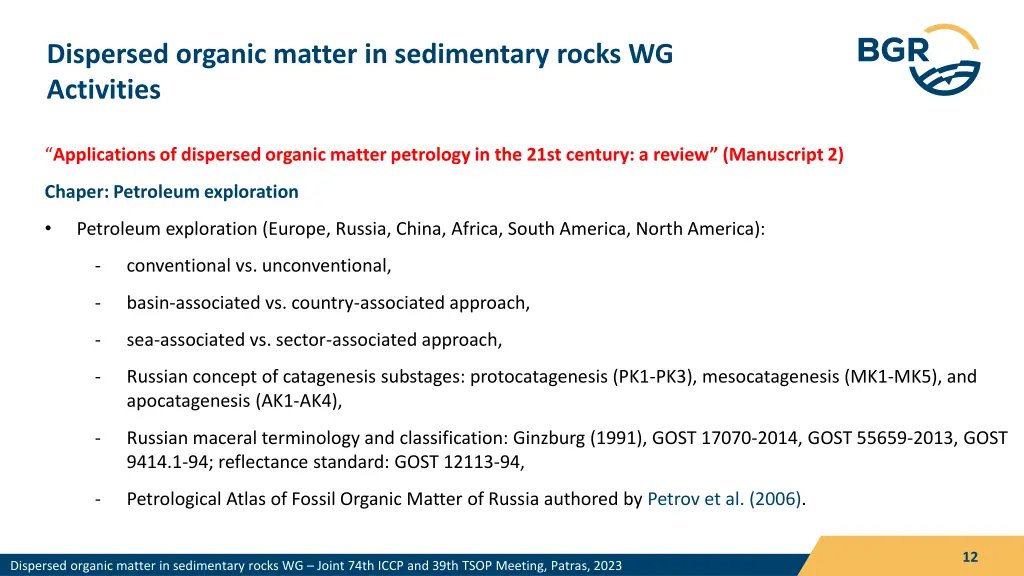 dispersed organic matter in sedimentary rocks 10