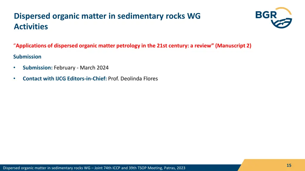 dispersed organic matter in sedimentary rocks 13