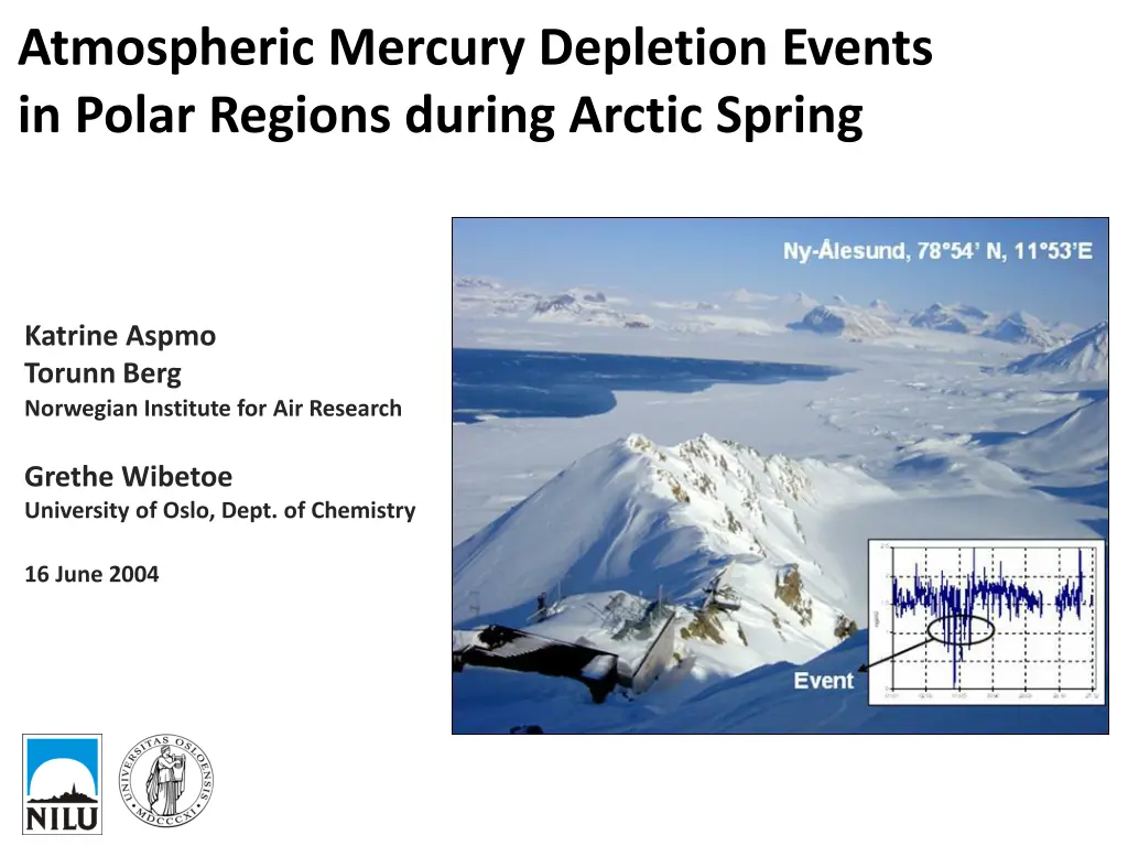 atmospheric mercury depletion events in polar