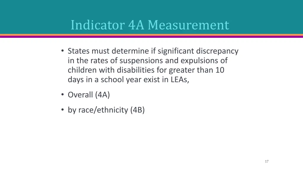 indicator 4a measurement 1