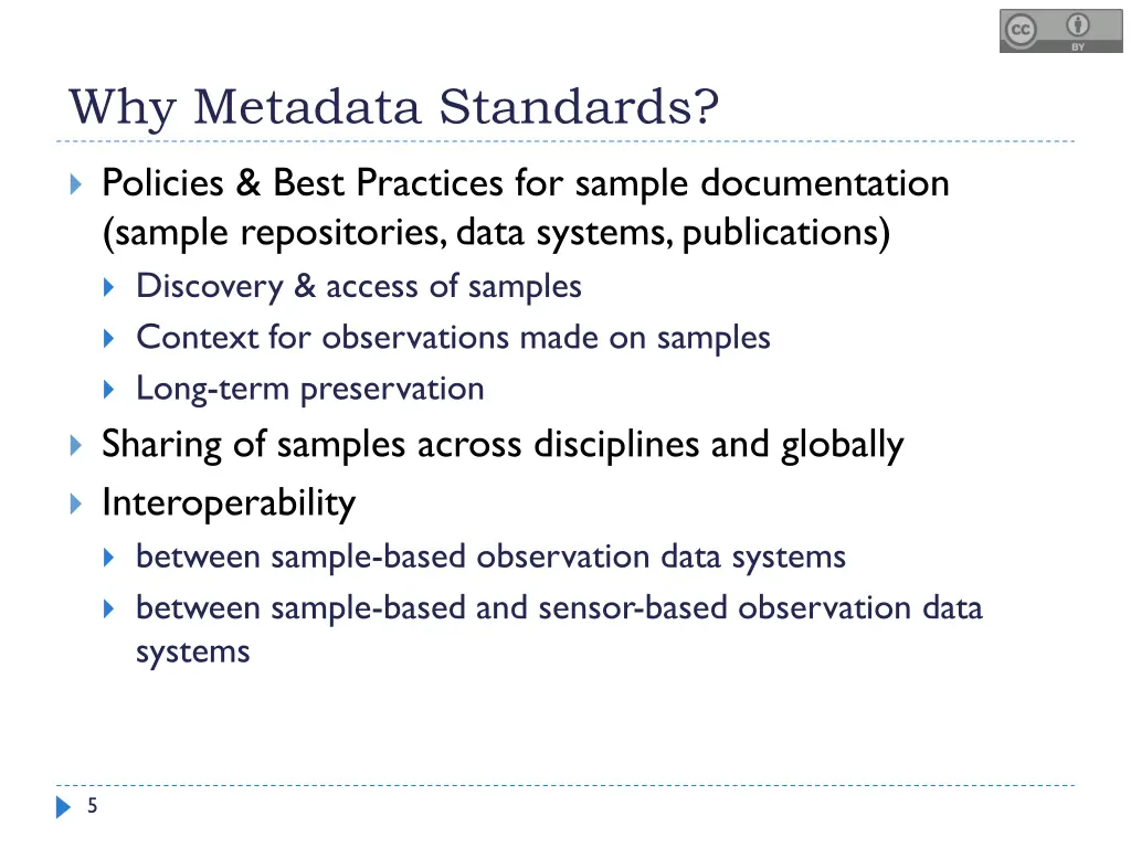 why metadata standards