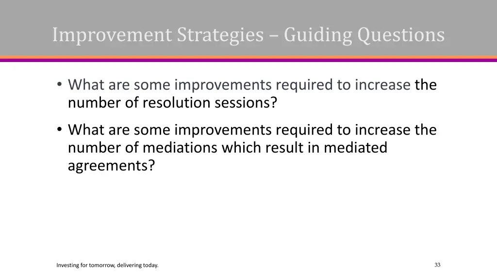 improvement strategies guiding questions