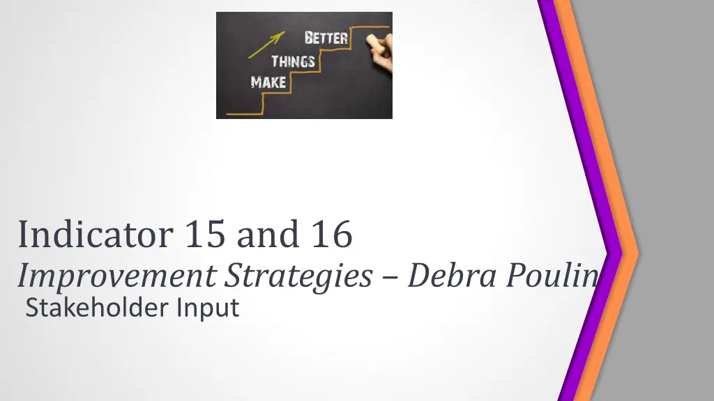 indicator 15 and 16 improvement strategies debra