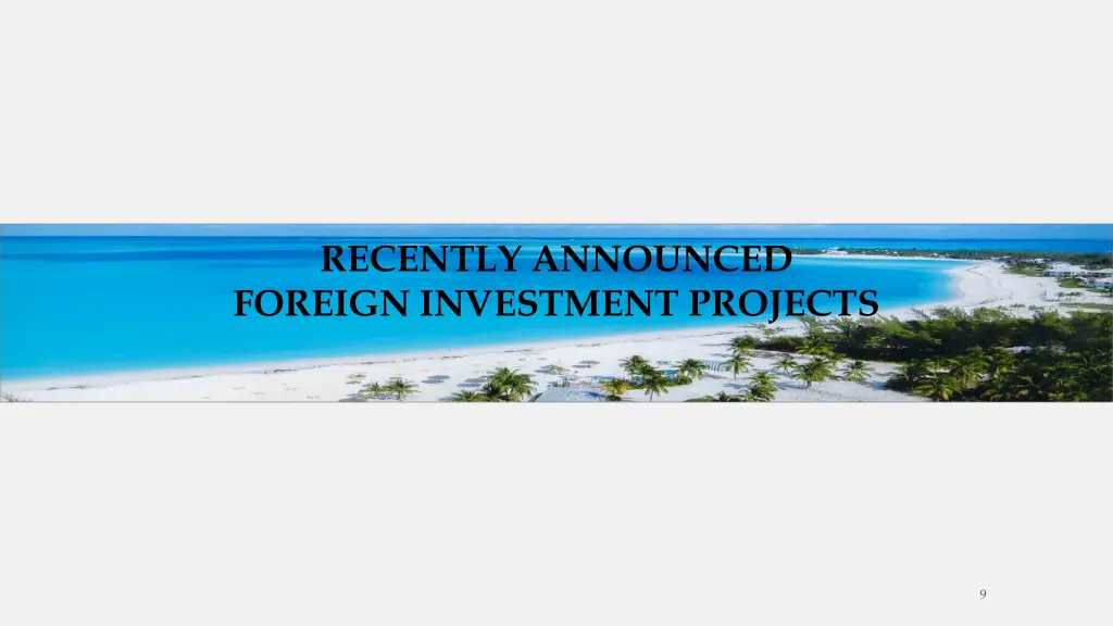 recently announced foreign investment projects