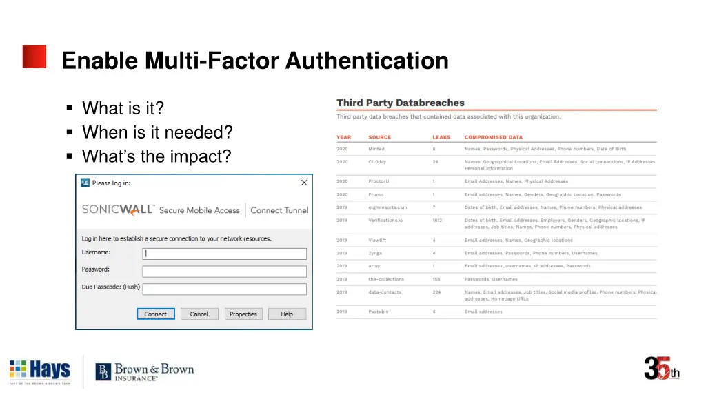 enable multi factor authentication