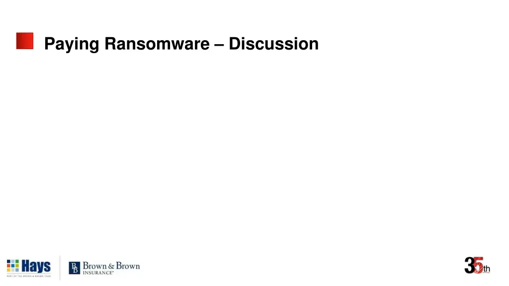 paying ransomware discussion