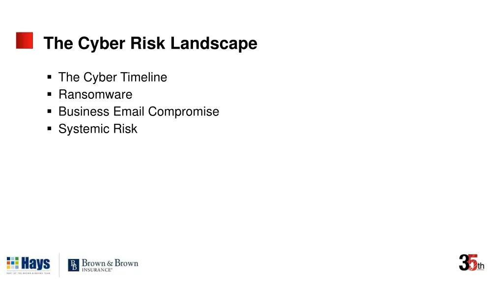 the cyber risk landscape