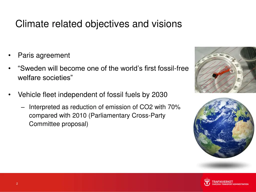 climate related objectives and visions