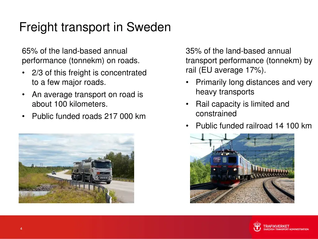 freight transport in sweden