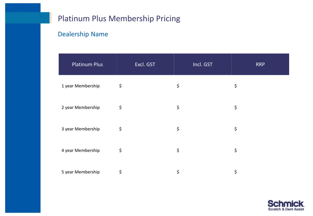 platinum plus membership pricing 1