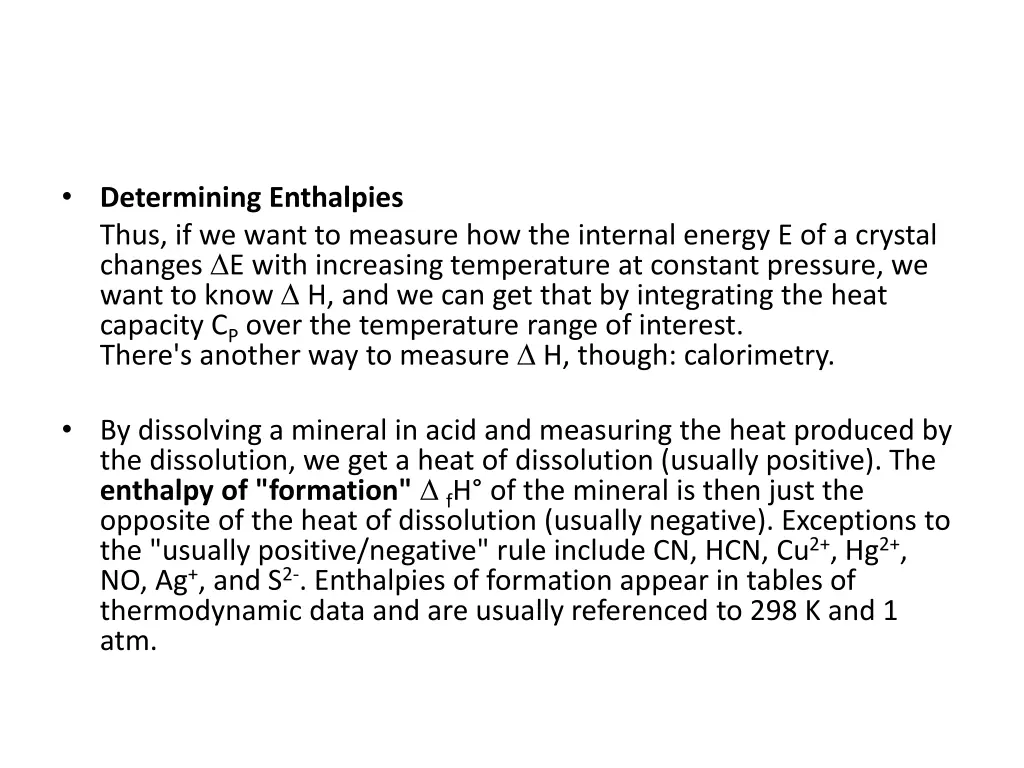 determining enthalpies thus if we want to measure