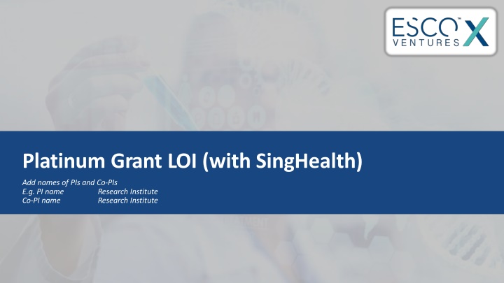 platinum grant loi with singhealth