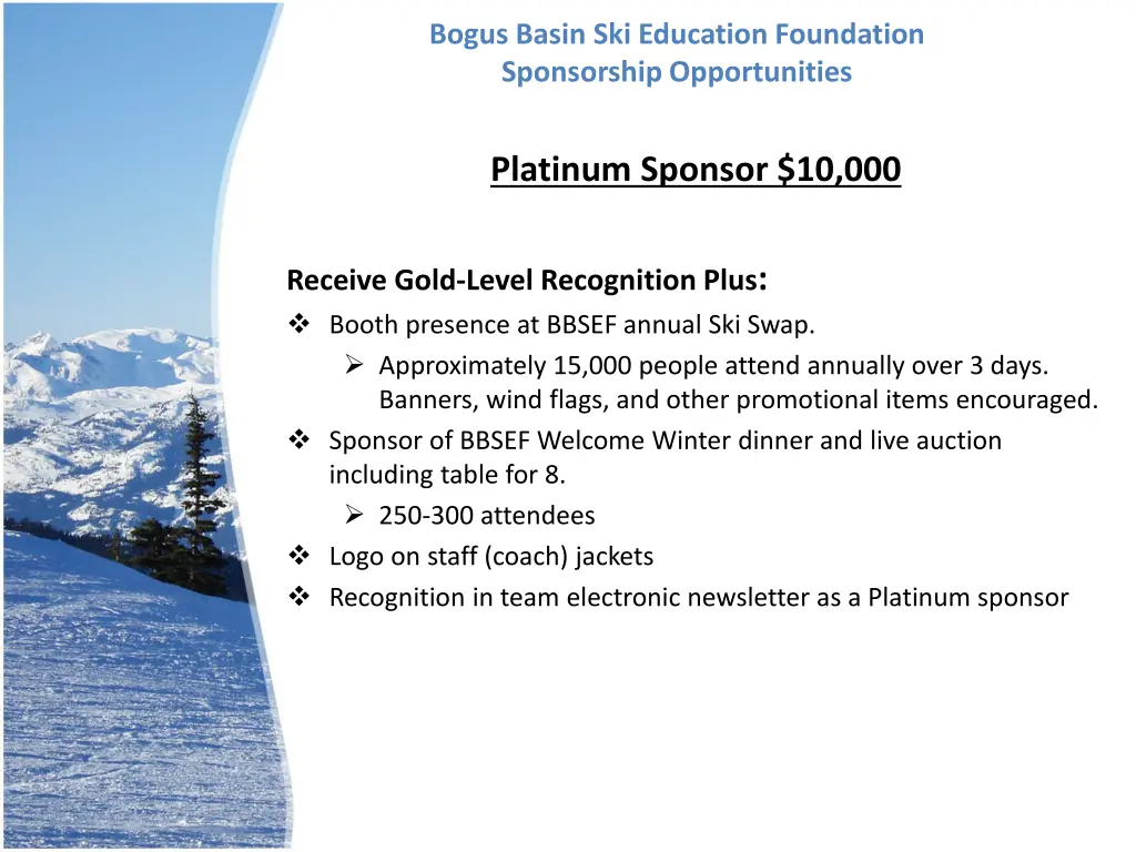 bogus basin ski education foundation sponsorship 1