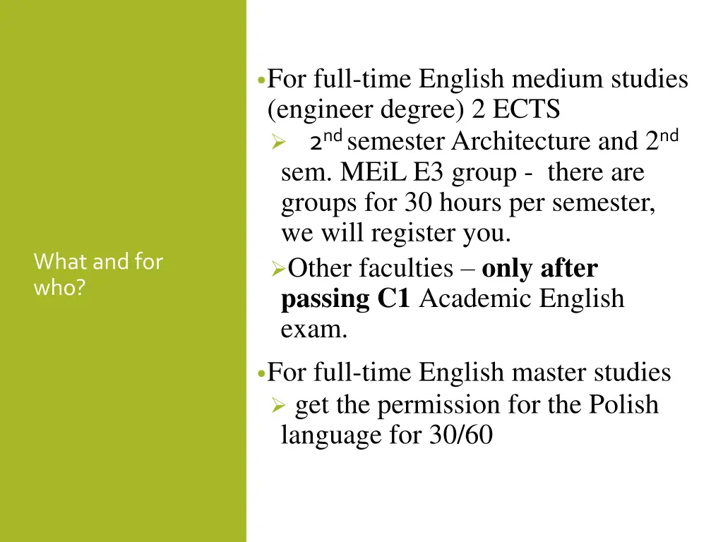 for full time english medium studies engineer