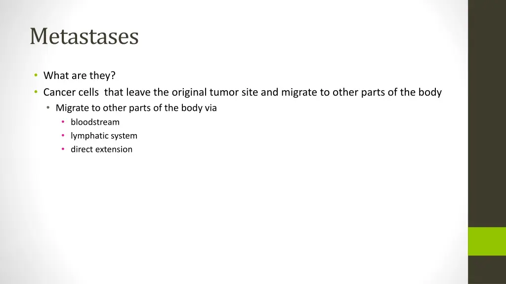 metastases