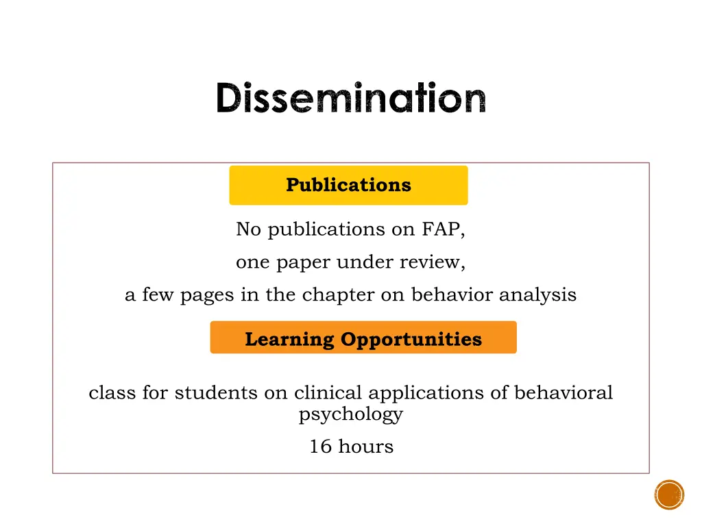 dissemination