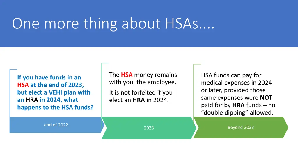 one more thing about hsas