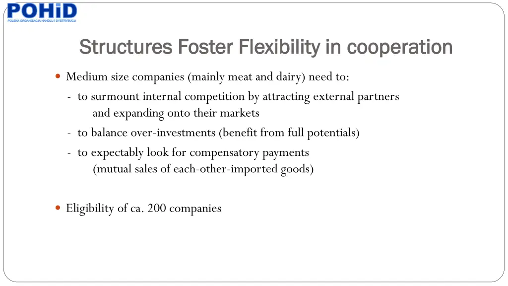 structures foster flexibility in cooperation