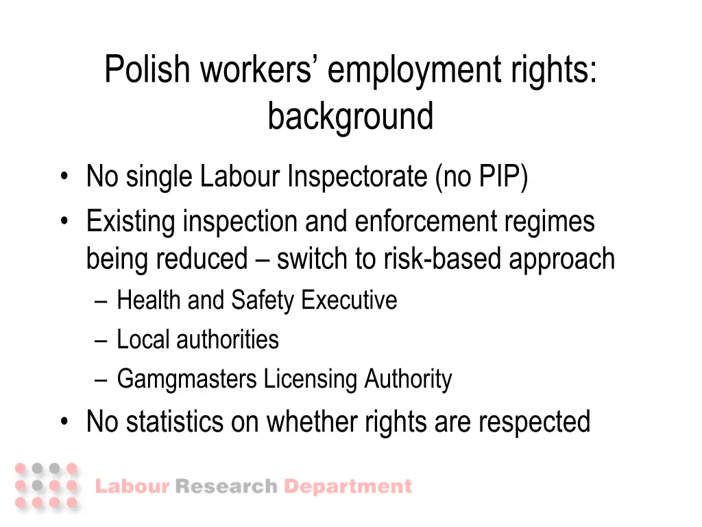 polish workers employment rights background