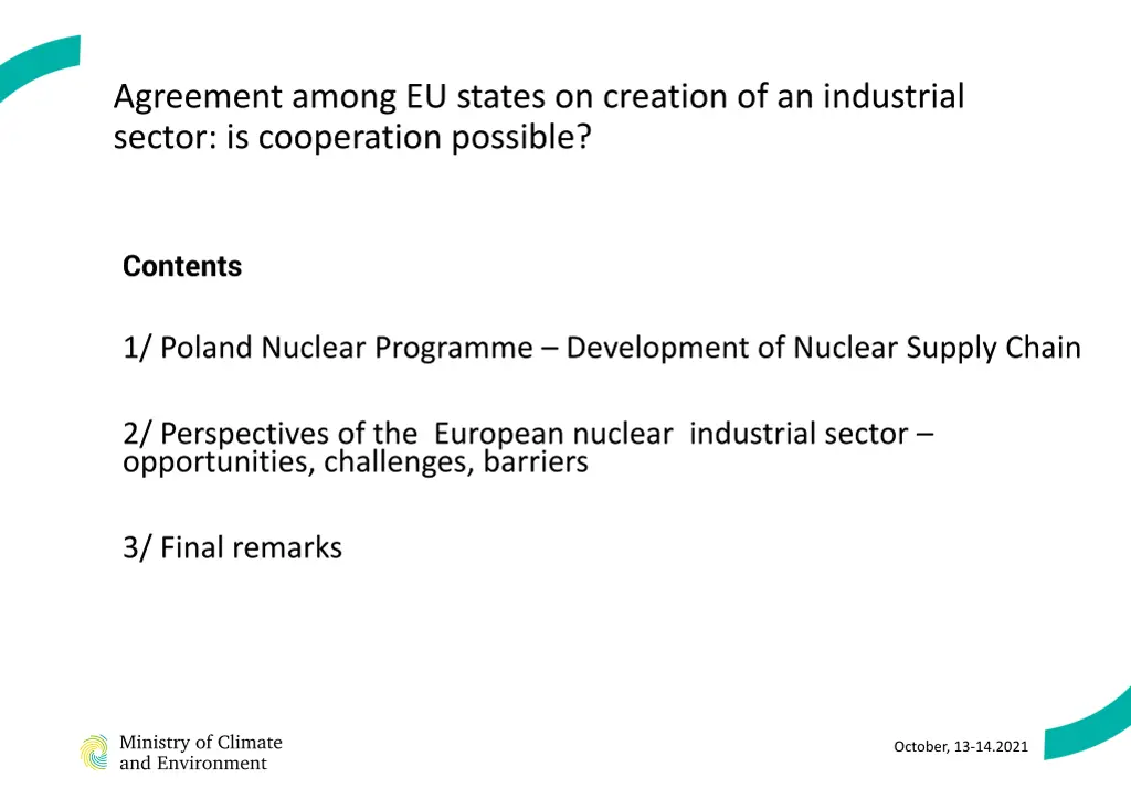 agreement among eu states on creation