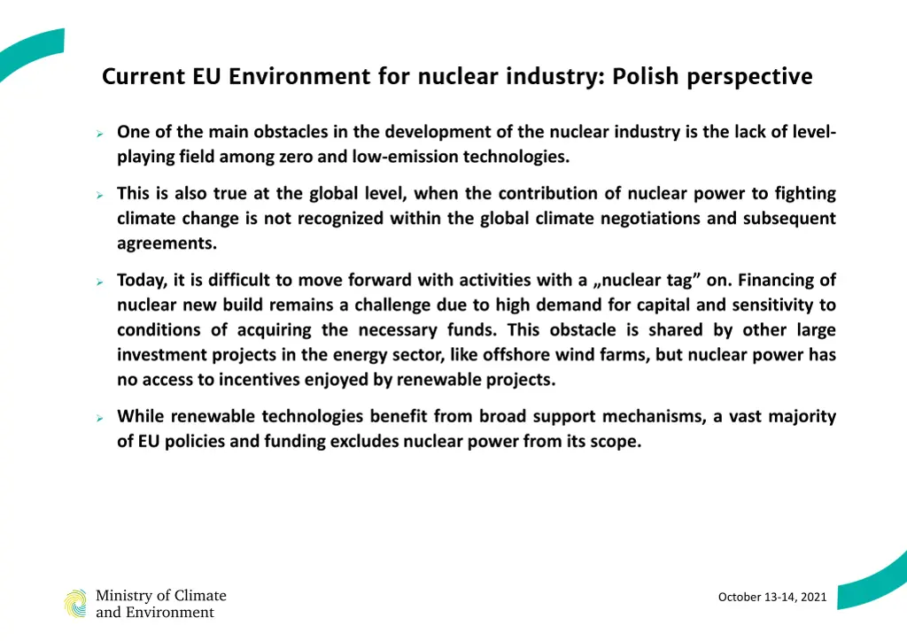 current eu environment for nuclear industry