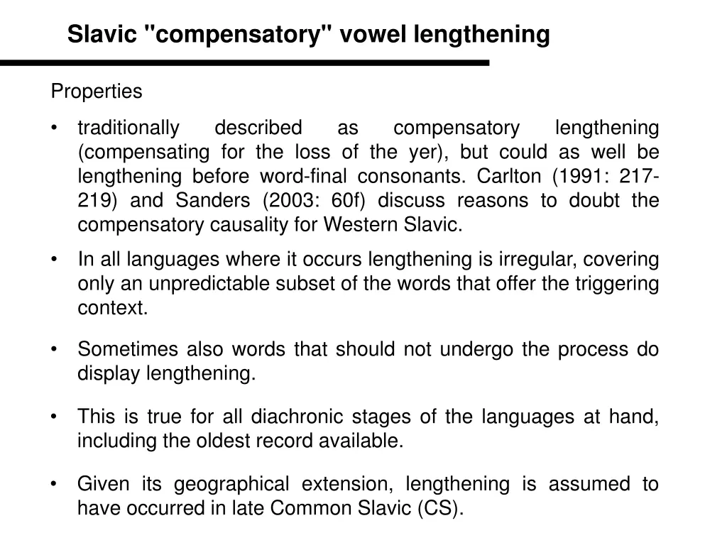 slavic compensatory vowel lengthening 2