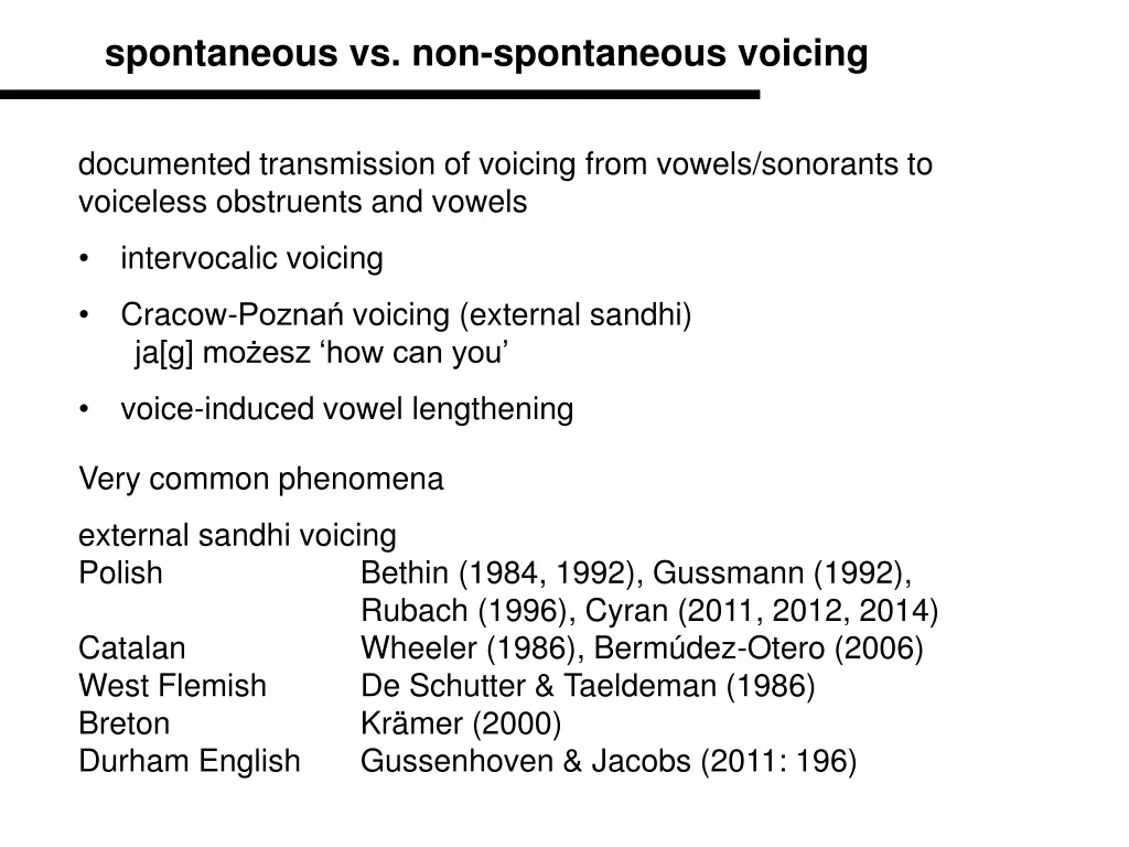 spontaneous vs non spontaneous voicing 1