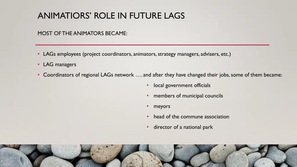 animatiors role in future lags