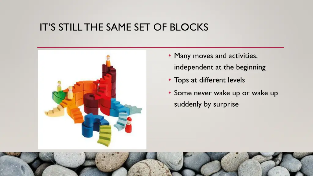 it s stillthe same set of blocks