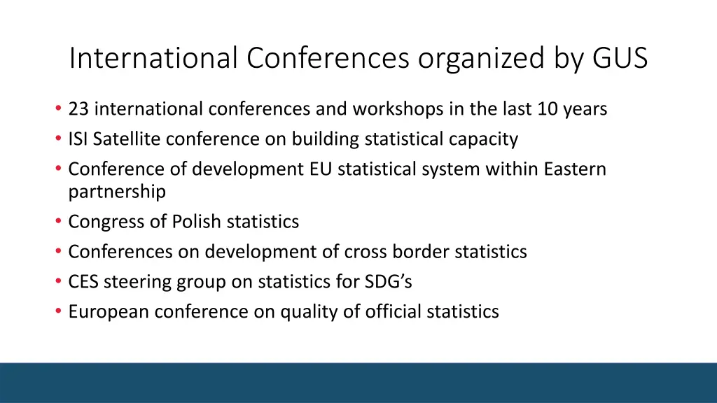 international conferences organized by gus