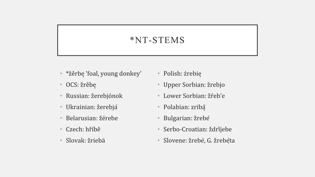 nt stems