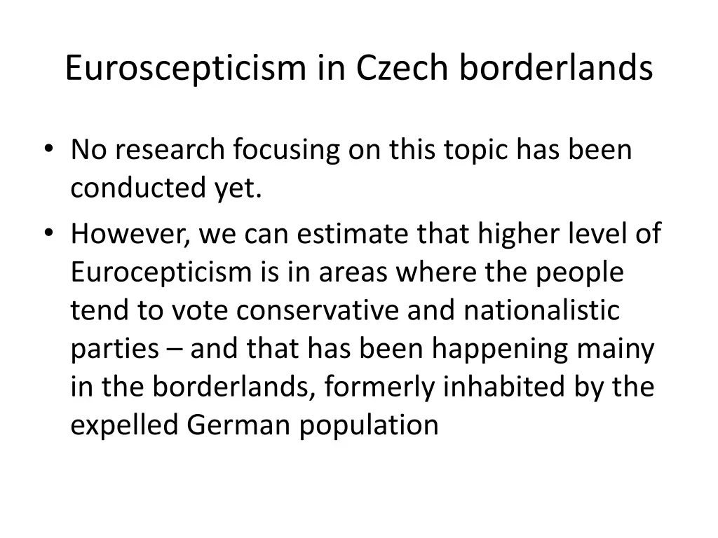 euroscepticism in czech borderlands