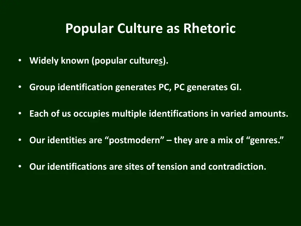 popular culture as rhetoric