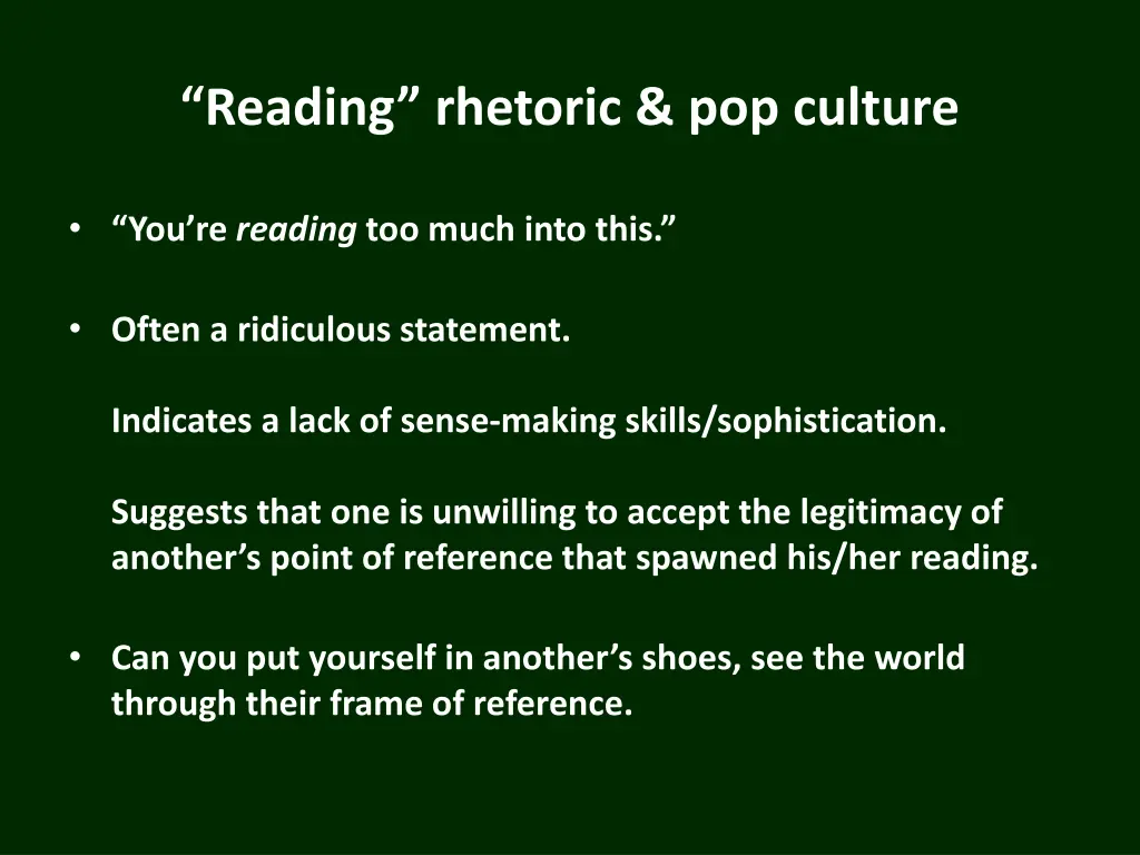 reading rhetoric pop culture 1