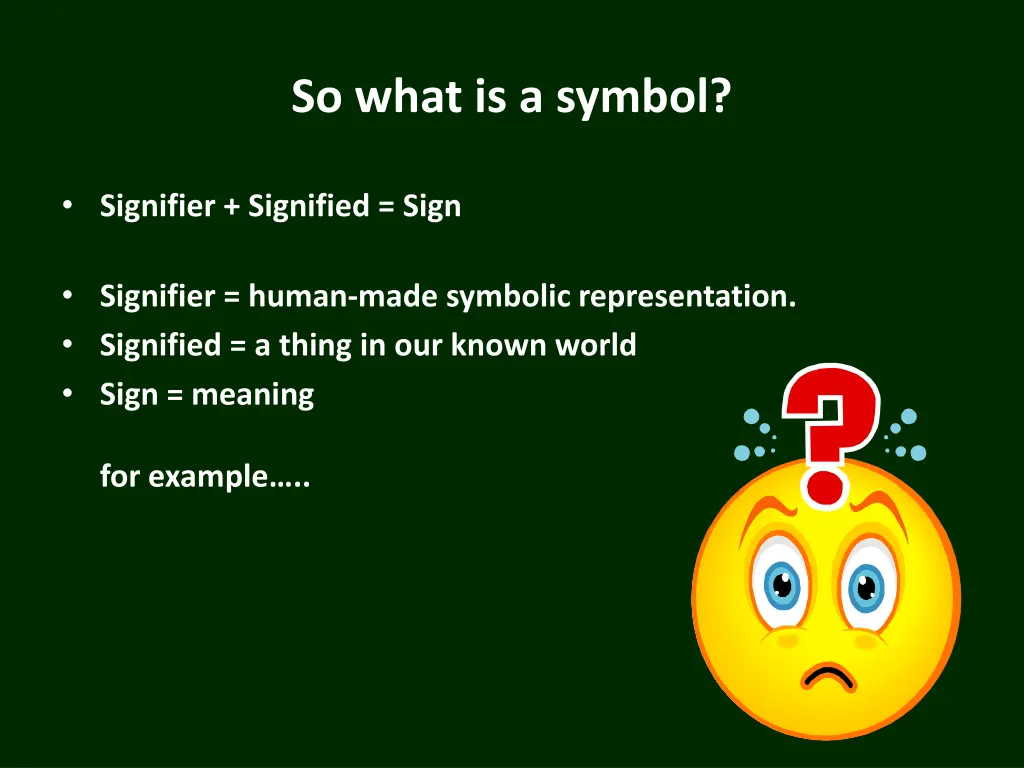 so what is a symbol