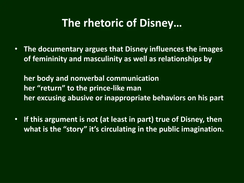 the rhetoric of disney 2