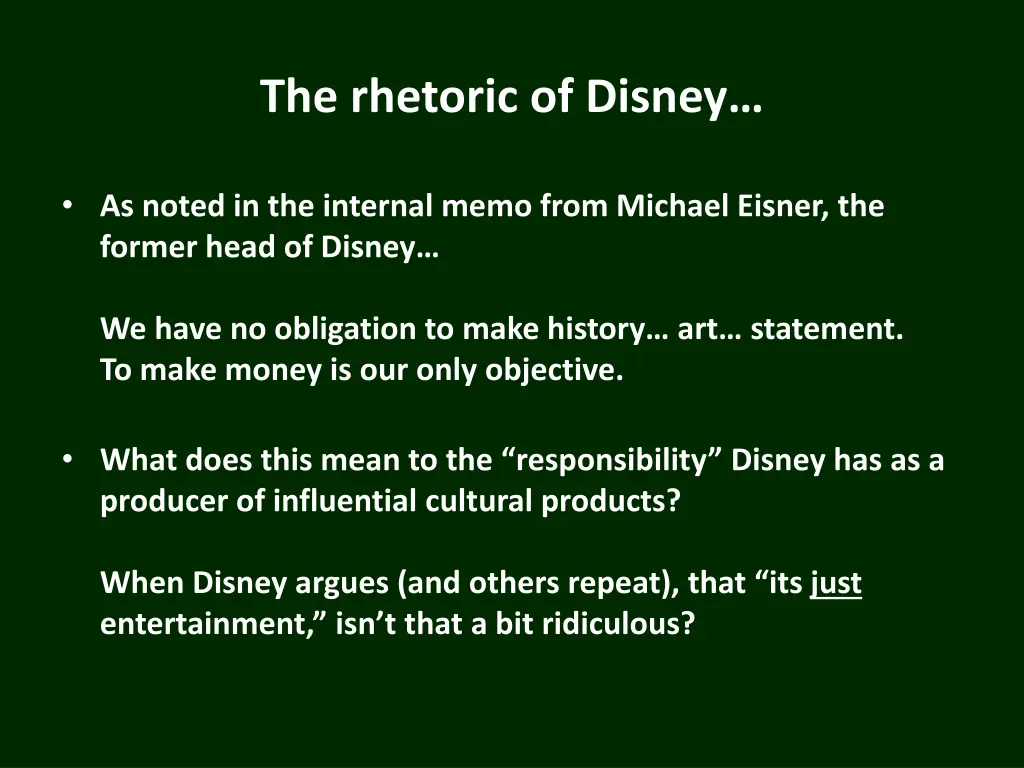 the rhetoric of disney 3