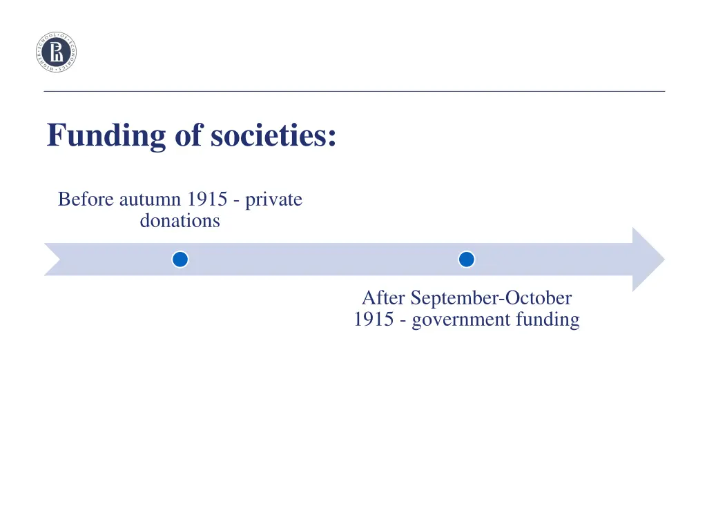 funding of societies